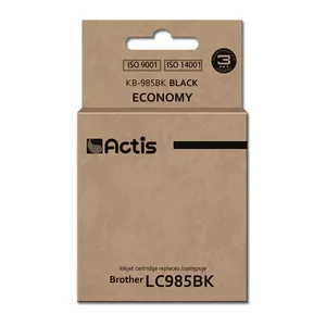 Ink cartridge Actis KB-985Bk compatible for Brother LC985BK black, pigment 28.5 ml, single pack