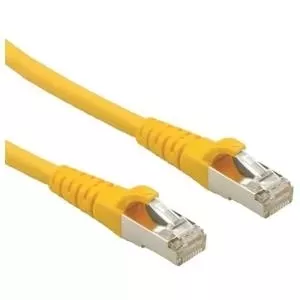 Networking cable ROLINE CAT.6a S/FTP connector S-STP 0.5m Yellow