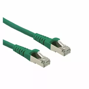Сетевой кабель ROLINE Cat6a S/FTP Зеленый 0.5м