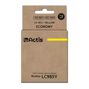 Совместимый картридж Actis KB-985Y Yellow, краситель, 19.5 мл, стандартная ёмкость, для принтеров Brother
