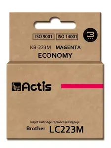 Картридж чернильный ACTIS KB-223M совместимый с Brother LC223M, magenta, краситель 10 мл, стандартный ресурс, 1 шт.