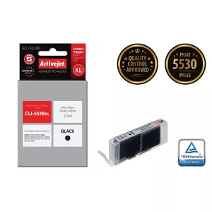 Activejet ACC-551BN ink (replacement for Canon CLI-551Bk; Supreme; 15 ml; black)