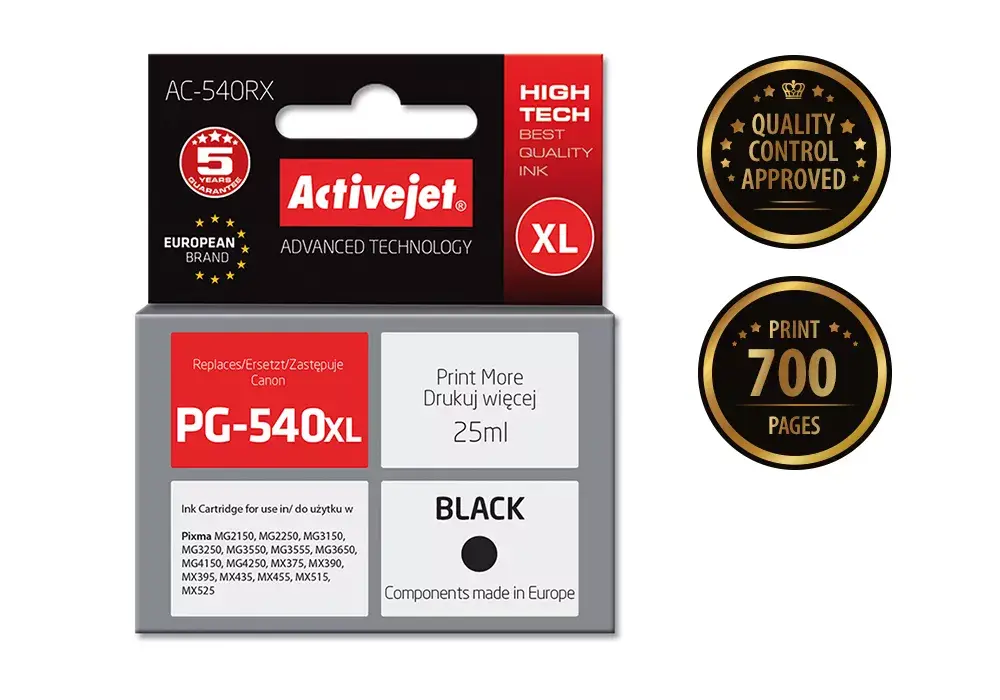 ActiveJet AC-540RX ink cartridge — black compatible Photo 2