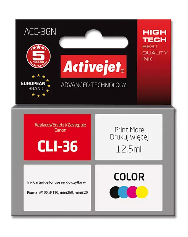 Ink cartridge ActiveJet ACC-36N for Canon CLI-36 Photo 2
