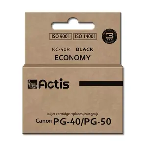 Совместимый картридж ACTIS KC-40R для Canon PG-40/PG-50, пигментная чёрная краска, стандартная ёмкость, 25 мл