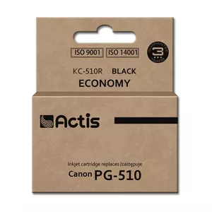 Compatible ACTIS ink cartridge KC-510R — black pigment 12 ml, standard yield, replaces Canon PG-510