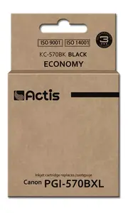 Inkjet Compatible Cartridge ACTIS KC-570BK Black, pigment ink 22 ml, standard yield, for Canon (replacement PGI-570BK)