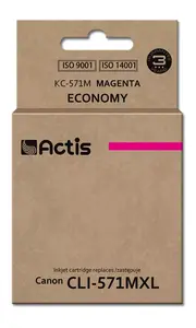 Ink cartridge ACTIS KC-571M compatible for Canon, magenta, 12 ml, standard yield, single pack