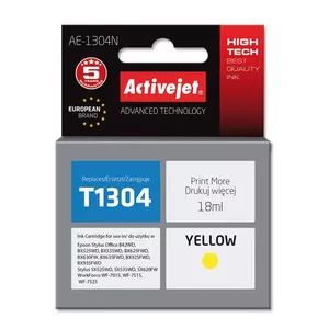 Ink cartridge ActiveJet AE-1304N Yellow compatible with Epson, High (XL) yield, 18 ml dye-based ink