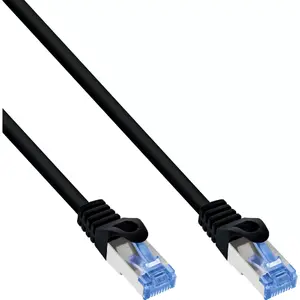 InLine Patch cable Cat.6A S/FTP TPE flexible black 1.5m
