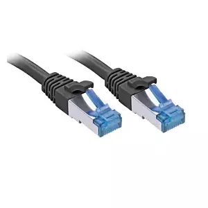 Сетевой кабель Lindy 47419 RJ-45 Cat6a 15 м Черный