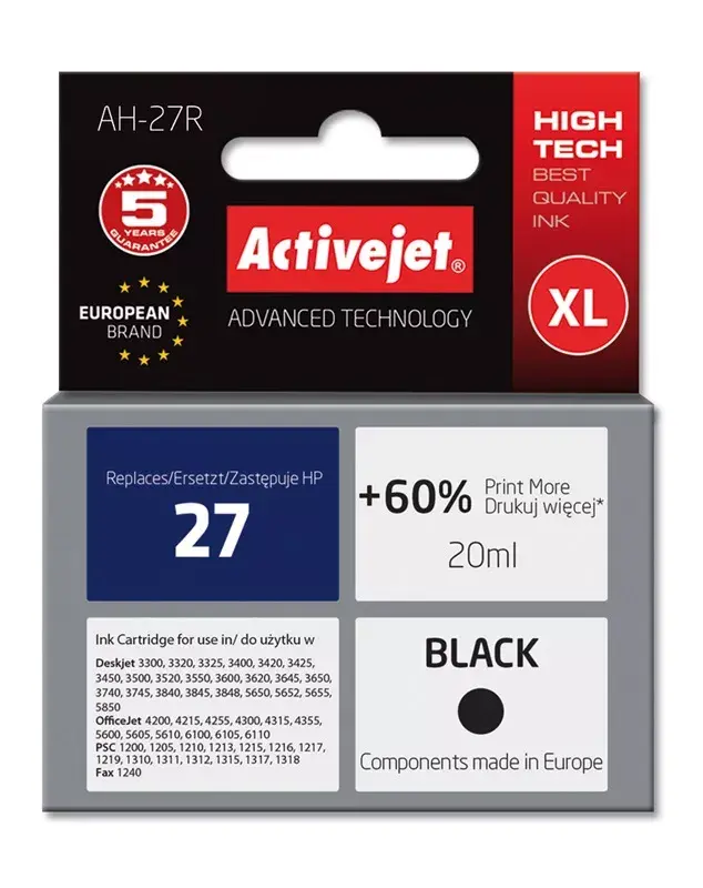Ink cartridge ActiveJet AH-27R for HP 27 Photo 2