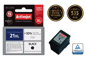 Cartridge Activejet AH-21RX HP 21XL C9351A Black