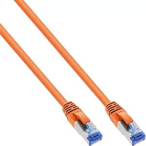 InLine Patch Cable S/FTP PiMF Cat.6A halogen free 500MHz orange 5m