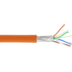 Патч-кабель InLine S/FTP PiMF Cat.6A безгалогенный 500МГц оранжевый 100м