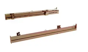 Telescopic guide for Bosch oven HEZ638070 — stainless steel, full-extension
