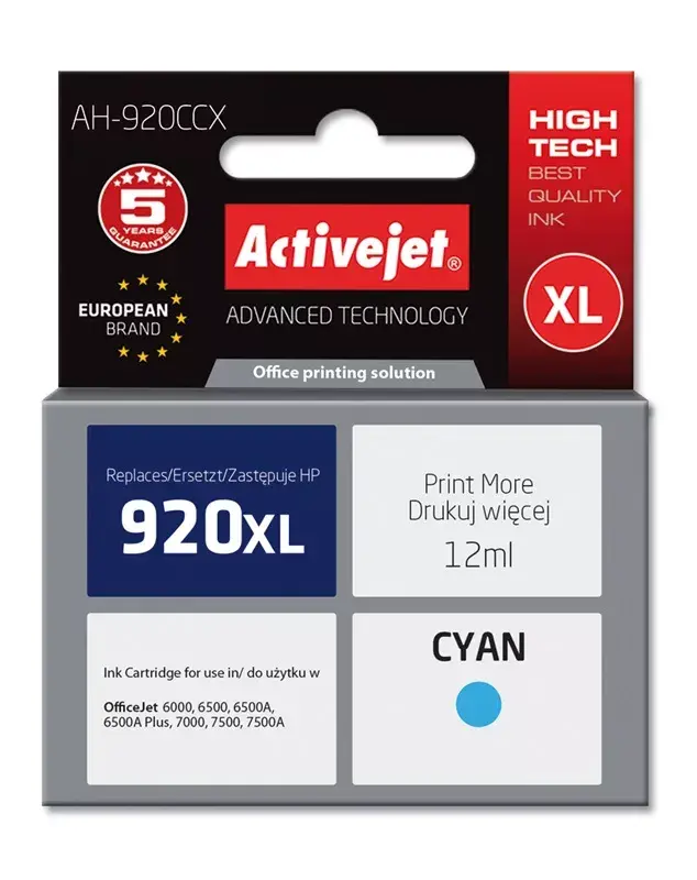 ActiveJet AH-920CCX ink cartridge for HP 920XL Cyan Photo 2
