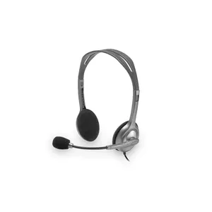 Logitech H111 Stereo Headset Wired Head-band Office/Call center Grey