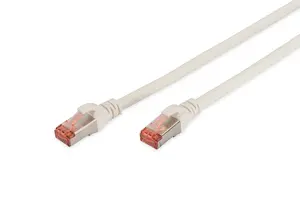 Digitus CAT 6 S/FTP patch cable 0.5 m White RJ-45 to RJ-45 Cat6 shielded network cable