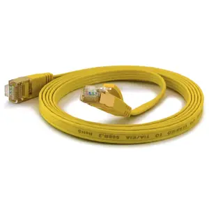 Network cable Wantec 7065 — Cat6a F/UTP (FTP), 5 m, RJ-45 to RJ-45, yellow