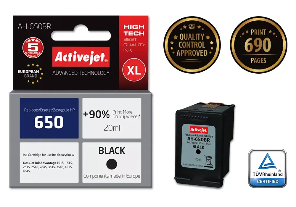 ActiveJet AH-650BR ink cartridge — compatible XL 20 ml Photo 2