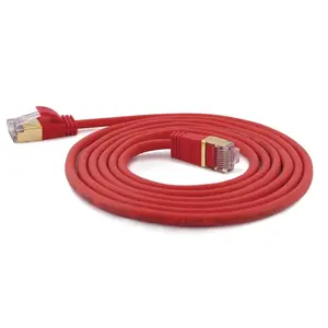 Networking Cable Wantec 7155 RJ-45 Cat7 0.1m Red