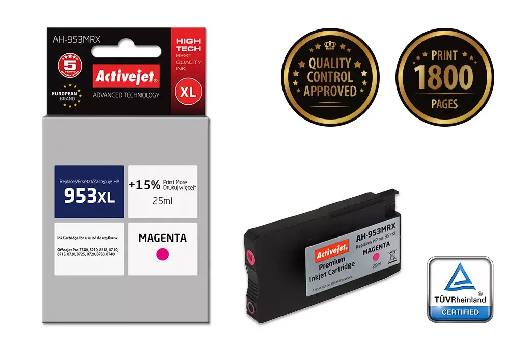 Cartridge Activejet AH-953MRX Magenta Photo 2