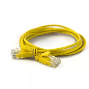 Wantec 7281 tīkla kabelis Dzeltens 0,1 m Cat6a U/UTP (UTP)