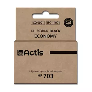 Картридж для принтера ACTIS KH-703BKR совместимый с HP 703, черный пигментный, 15 мл, 1 шт., стандартная ёмкость