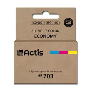 Saderīgs tintes kārtridžs ACTIS KH-703CR 12 ml (ciāns, magenta, dzeltena) kā HP 703 nomaiņa
