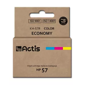 Совместимый цветной картридж ACTIS KH-57R для HP 57 (C6657A), краситель, 18 мл, стандартная ёмкость, CMY