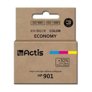 Compatible color ink cartridge ACTIS KH-901CR for HP 901XL — Cyan/Magenta/Yellow, 18 ml