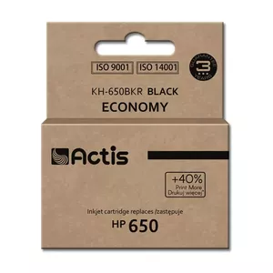 Картридж ACTIS KH-650BKR совместимый с HP 650 — черные пигментные чернила 15 мл, стандартная ёмкость, упаковка 1 шт.