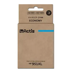 Saderīgs tintes kasetne ACTIS KH-951CR cian 25 ml — nomaiņa HP 951XL CN046AE, standarta ietilpība