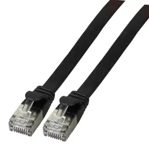 Сетевой кабель EFB Elektronik K5545SW.0,25 Cat6a U/FTP (STP) 0,25 м черный RJ-45—RJ-45