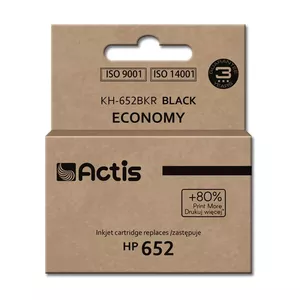 Совместимый картридж ACTIS KH-652BKR — черный, пигментные чернила 15 мл, стандартная ёмкость, восстановленный
