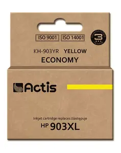 Compatible ACTIS KH-903YR ink cartridge 12 ml Yellow (replacement for HP 903XL T6M11AE) New Chip
