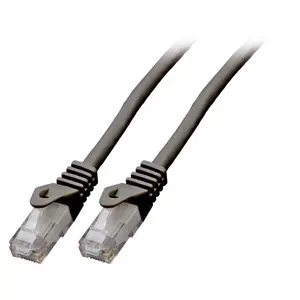Tīkla kabelis EFB Elektronik K8104SW.7,5 RJ-45 Cat6 7.5 m Melns