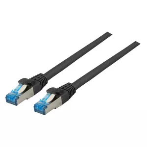 Tīkla kabelis EFB Elektronik K5525FSW.0,15 RJ-45 Cat6a 0.15m Melns
