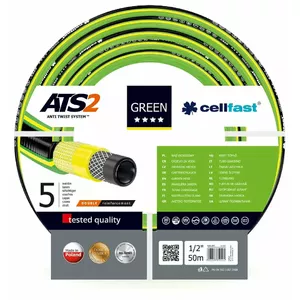 Dārza šļūtene Cellfast Green ATS2 1/2" 50 m — laistīšanas šļūtene, 1/2 collas, 50 metri