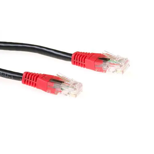 ACT Cat6 U/UTP 2 metru melns