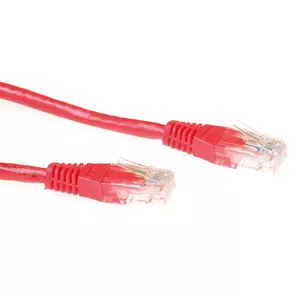 Patch cable U/UTP CAT6 ACT Red 0.5 meter