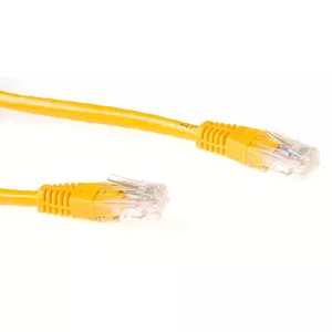 Patch Cable ACT Yellow 0.5m U/UTP CAT6 RJ45