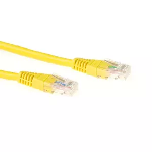 Patch Cable ACT Yellow 0.5 meter LSZH U/UTP CAT6