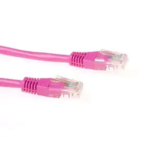 Patch Cable ACT Pink 5 meter U/UTP CAT5E IB4805