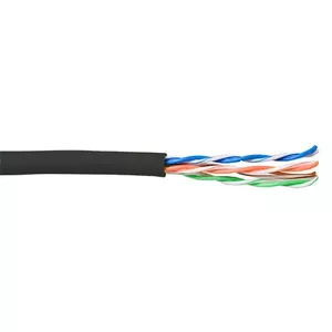Патч-кабель ACT CAT5E U/UTP многожильный черный 100м
