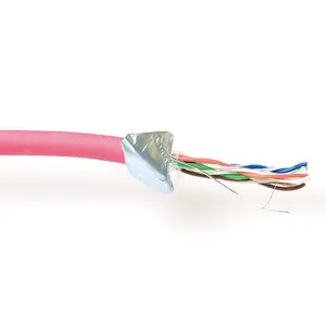 Патч-кабель ACT CAT5E F/UTP LSZH многожильный красный 100 м