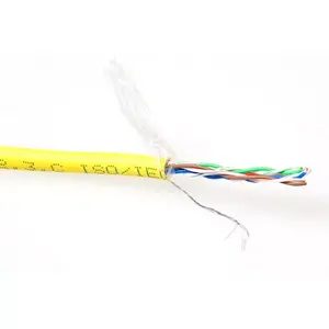 Патч-кабель ACT CAT5E F/UTP LSZH многожильный желтый 100м