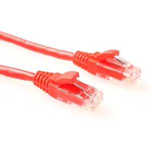 Patch Cable ACT Red 1 meter U/UTP CAT5E with RJ45 Connectors