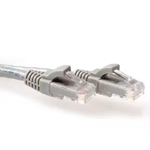 Patch Cable ACT Grey 3 meter U/UTP CAT6 snagless with RJ45 connectors